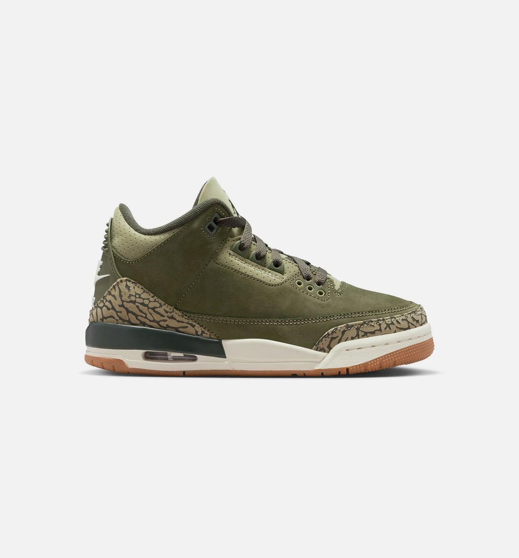 Air Jordan 3 Retro Medium Olive Grade School Shoes - Medium Olive Sequoia Neutral Olive Sail