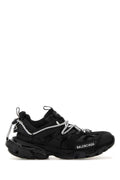 Balenciaga Women Black Mesh And Rubber Track Trail Laces Sneakers