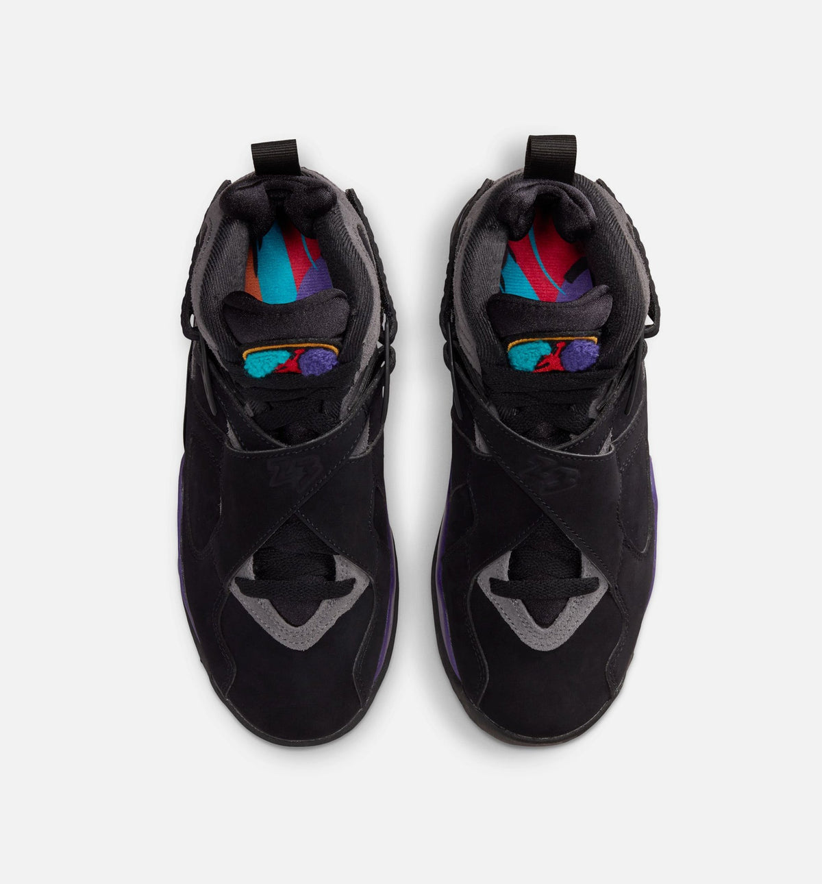 Air Jordan 8 Retro Aqua Grade School – Black/Multi Color/Bright Concord
