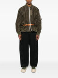 sacai drawstring-waist bomber jacket