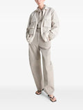 LEMAIRE jacket with 3D pockets in washed technical cotton
