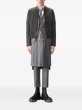 Thom Browne leather racer jacket