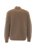 Moose Knuckles ribbed-knit panelled jacket