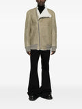 Rick Owens Tower Hollywood flight jacket in suede shearling