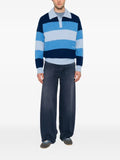 Axel Arigato striped polo-collar sweater
