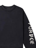 Purple Brand logo-print sweatshirt