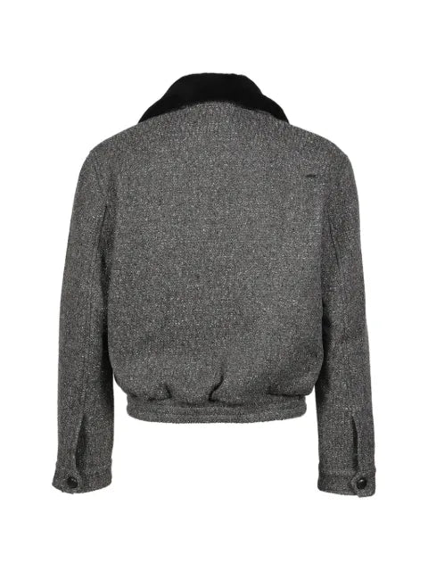 Ernest W. Baker tweed shearling-collar jacket