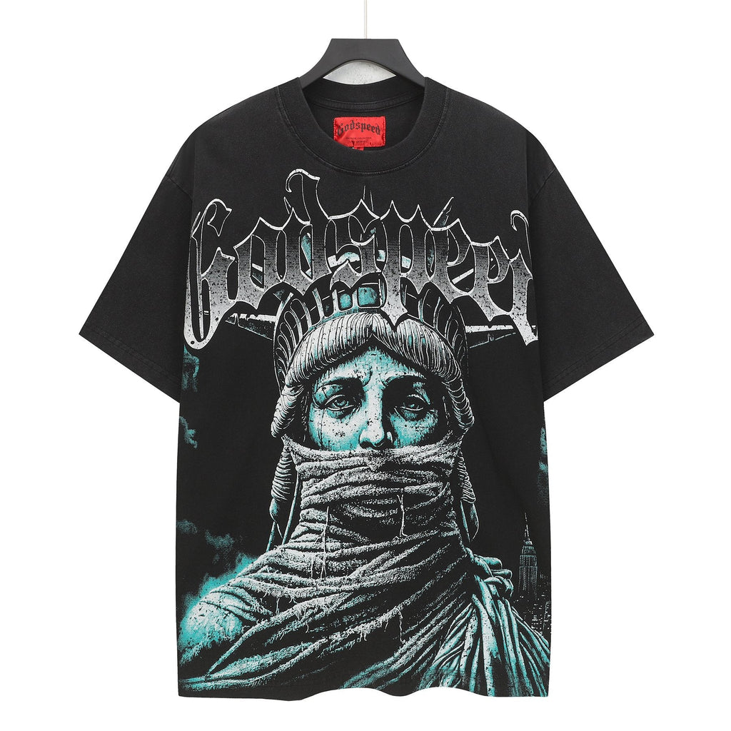 Godspeed Statue of Liberty Graphic T-Shirt
