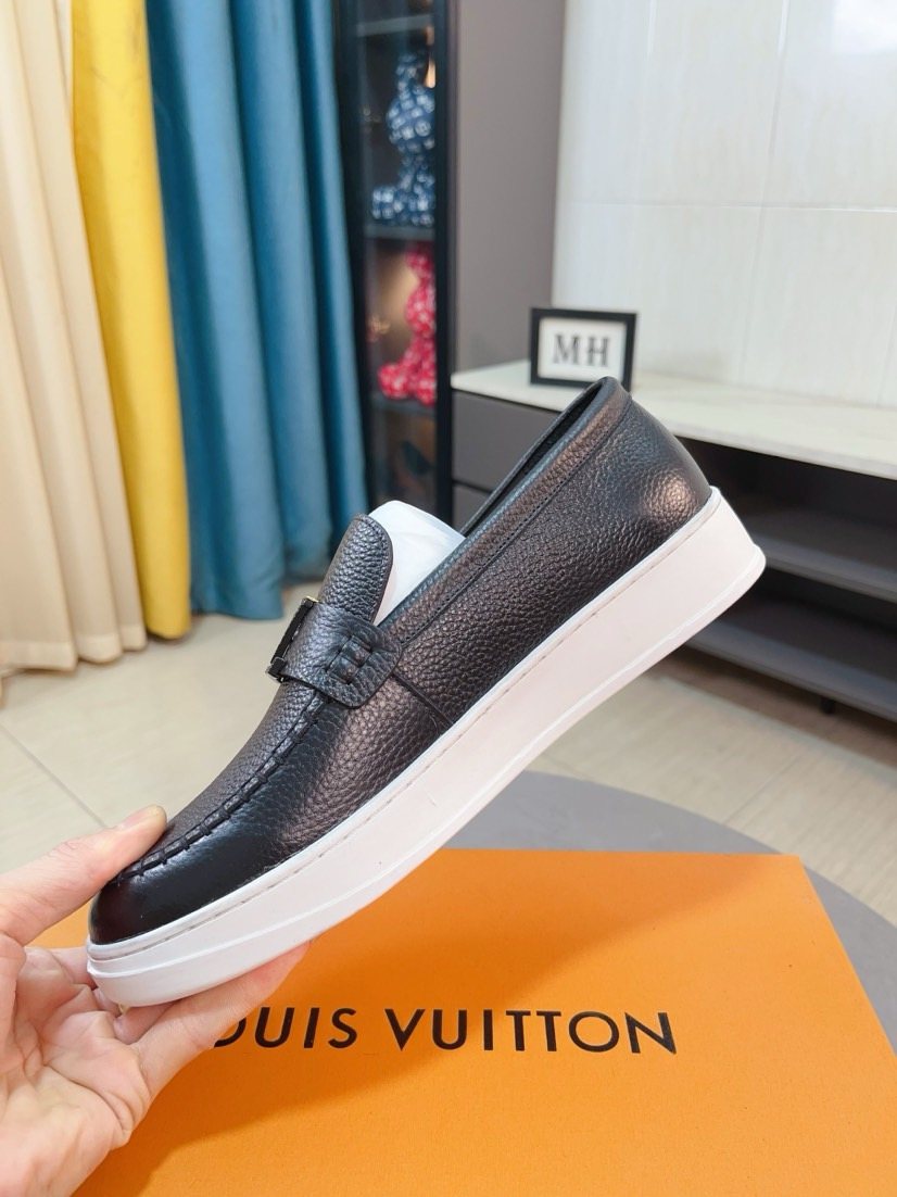 Louis Vuitton Textured Slip-On Shoes